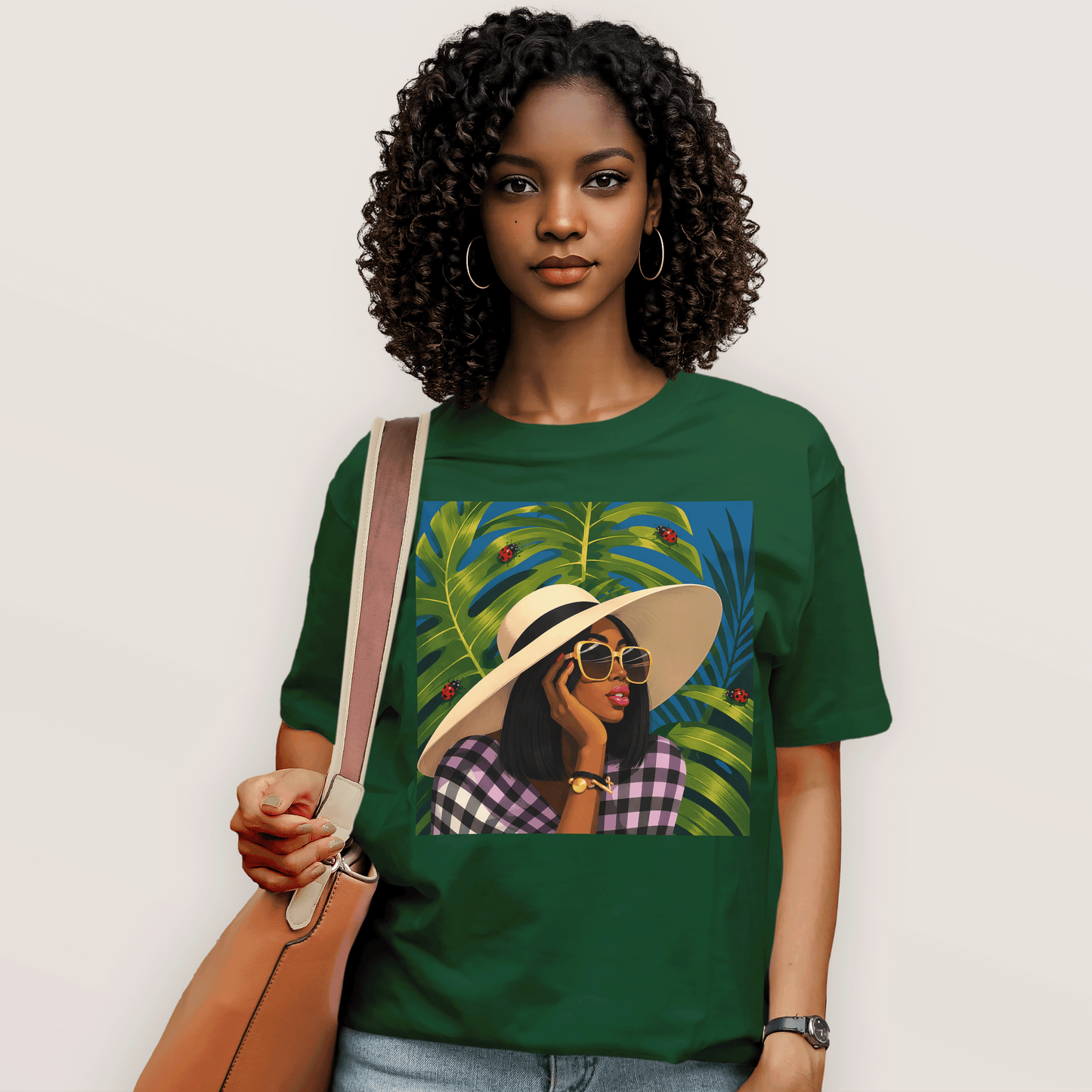 Tropical Ladybug Fashion Queen T-Shirt