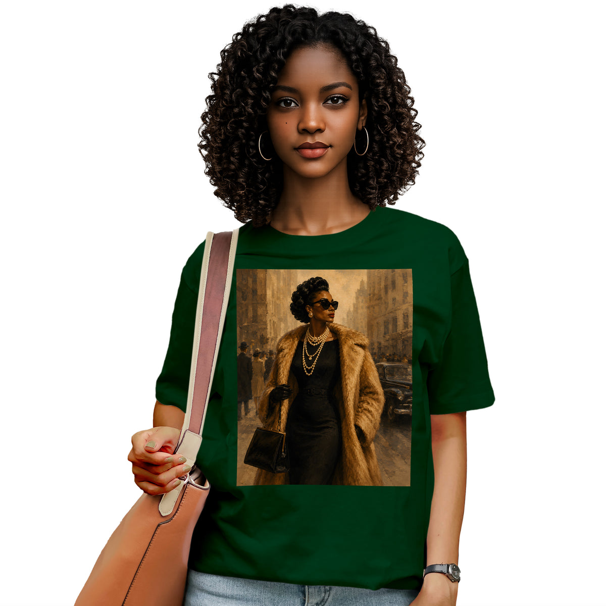 Vintage Harlem Elegance Graphic T-Shirt