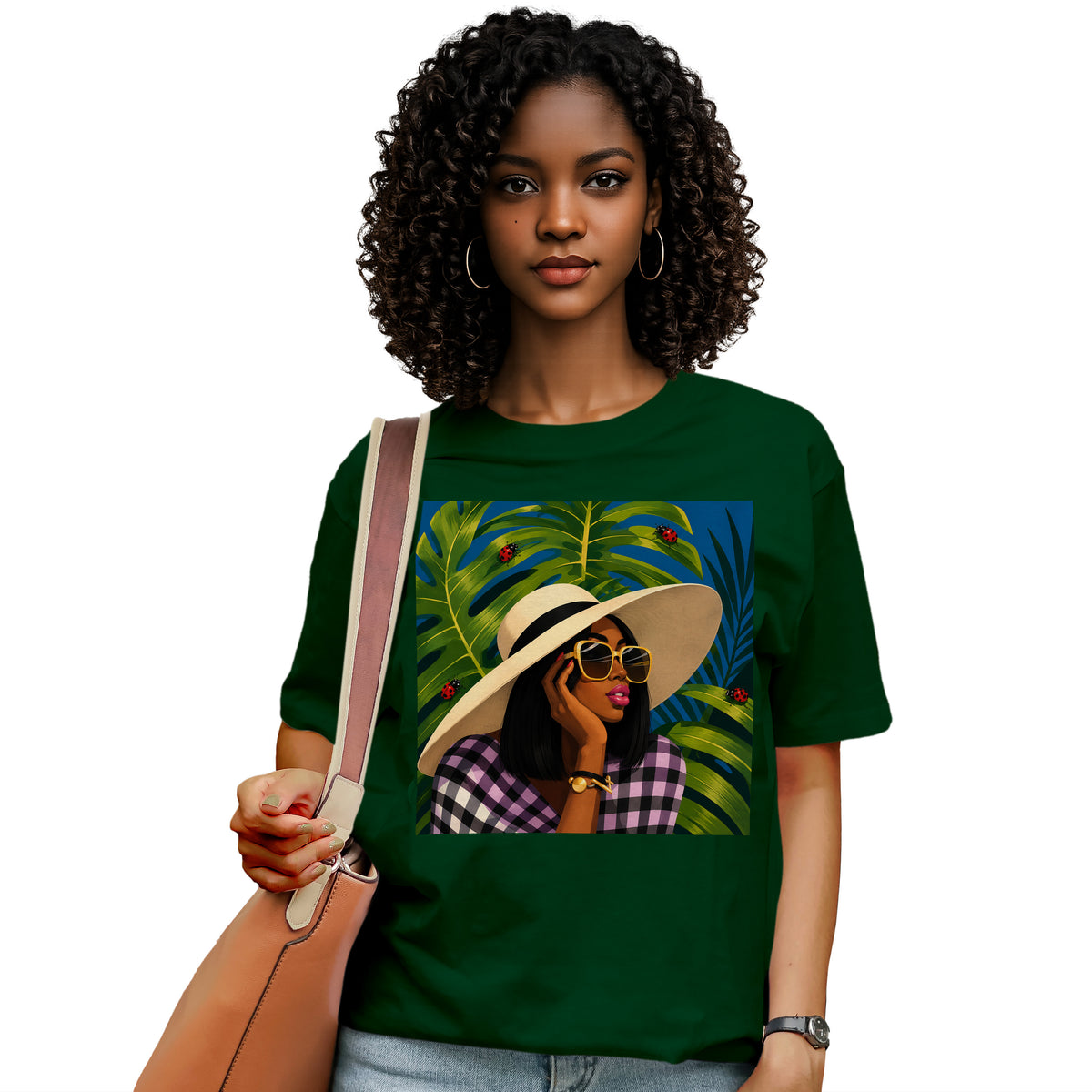 Tropical Ladybug Fashion Queen T-Shirt