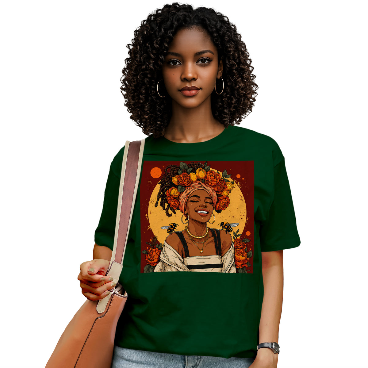 Golden Sun Melanin Queen T-Shirt
