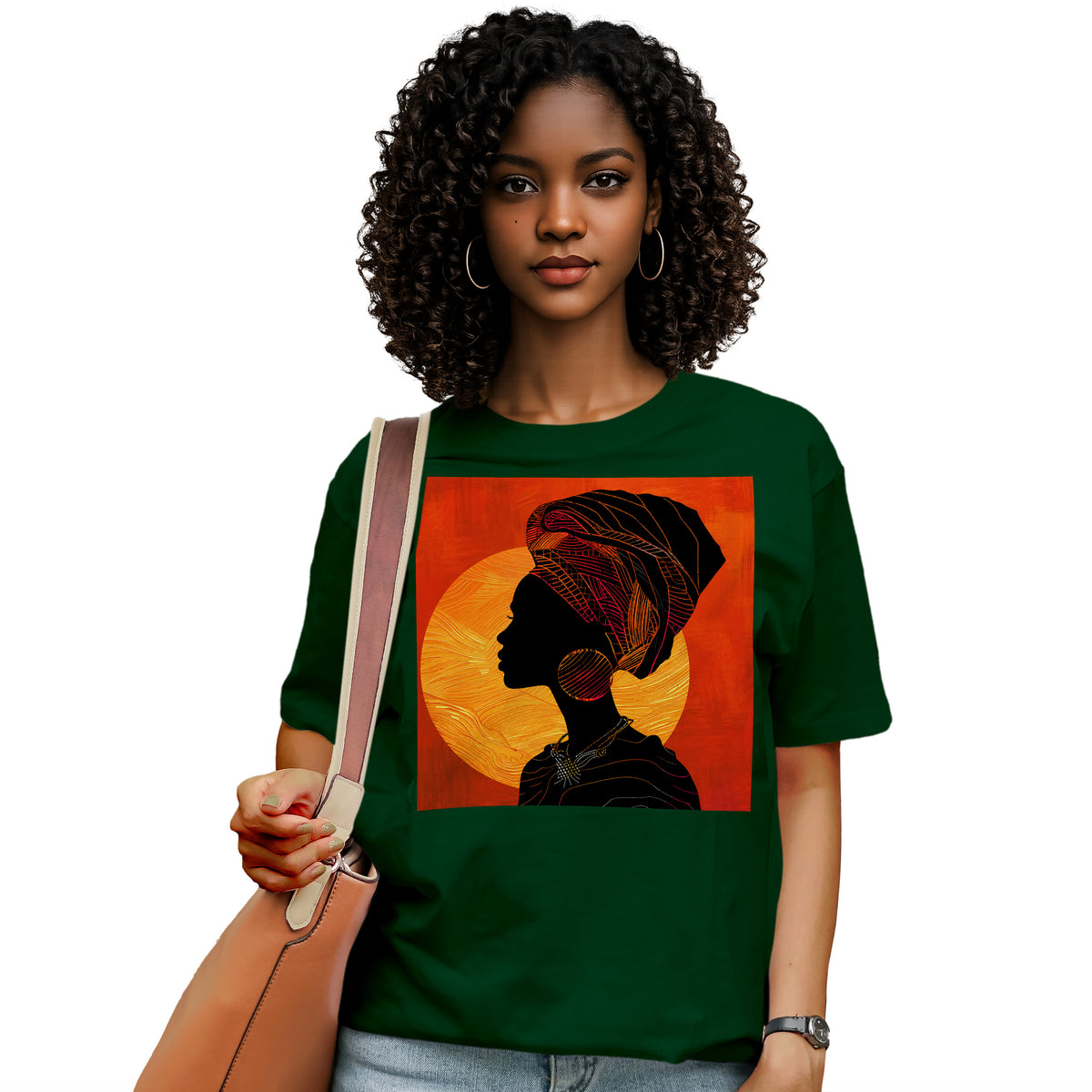 Sunset Silhouette African Queen T-Shirt