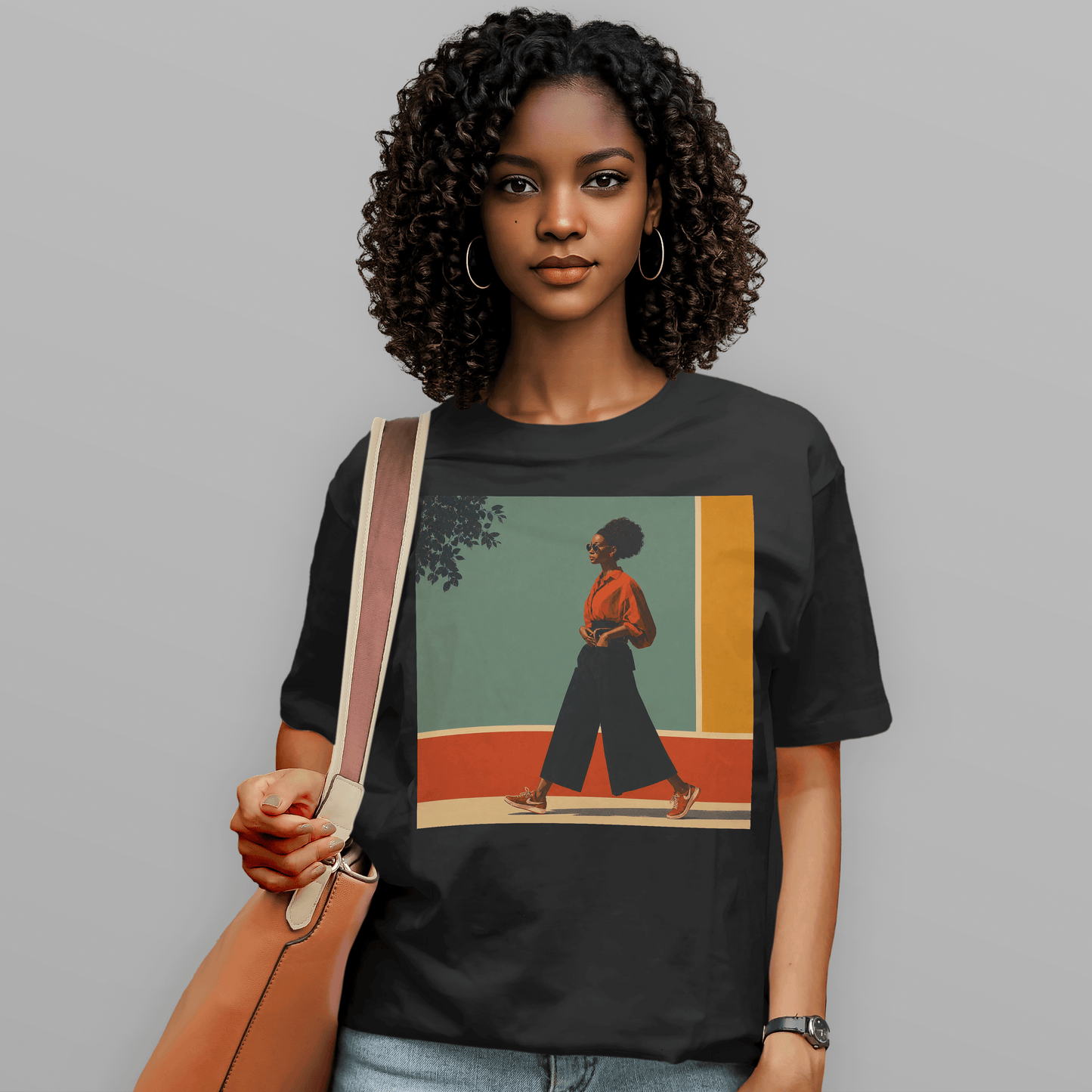 She Walks in Color Retro Soul T-Shirt