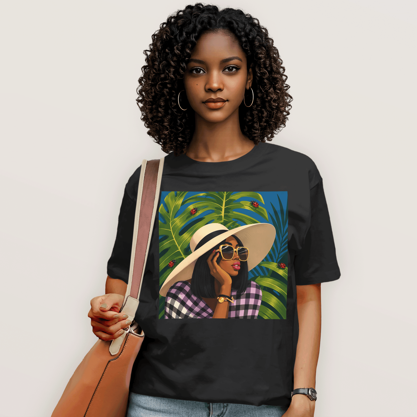 Tropical Ladybug Fashion Queen T-Shirt