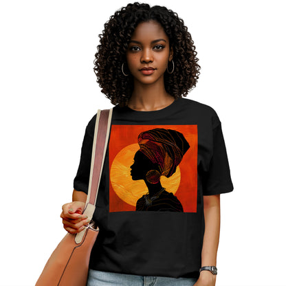 Sunset Silhouette African Queen T-Shirt