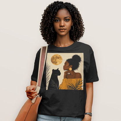 Moonlit Queen & Panther Spirit T-Shirt