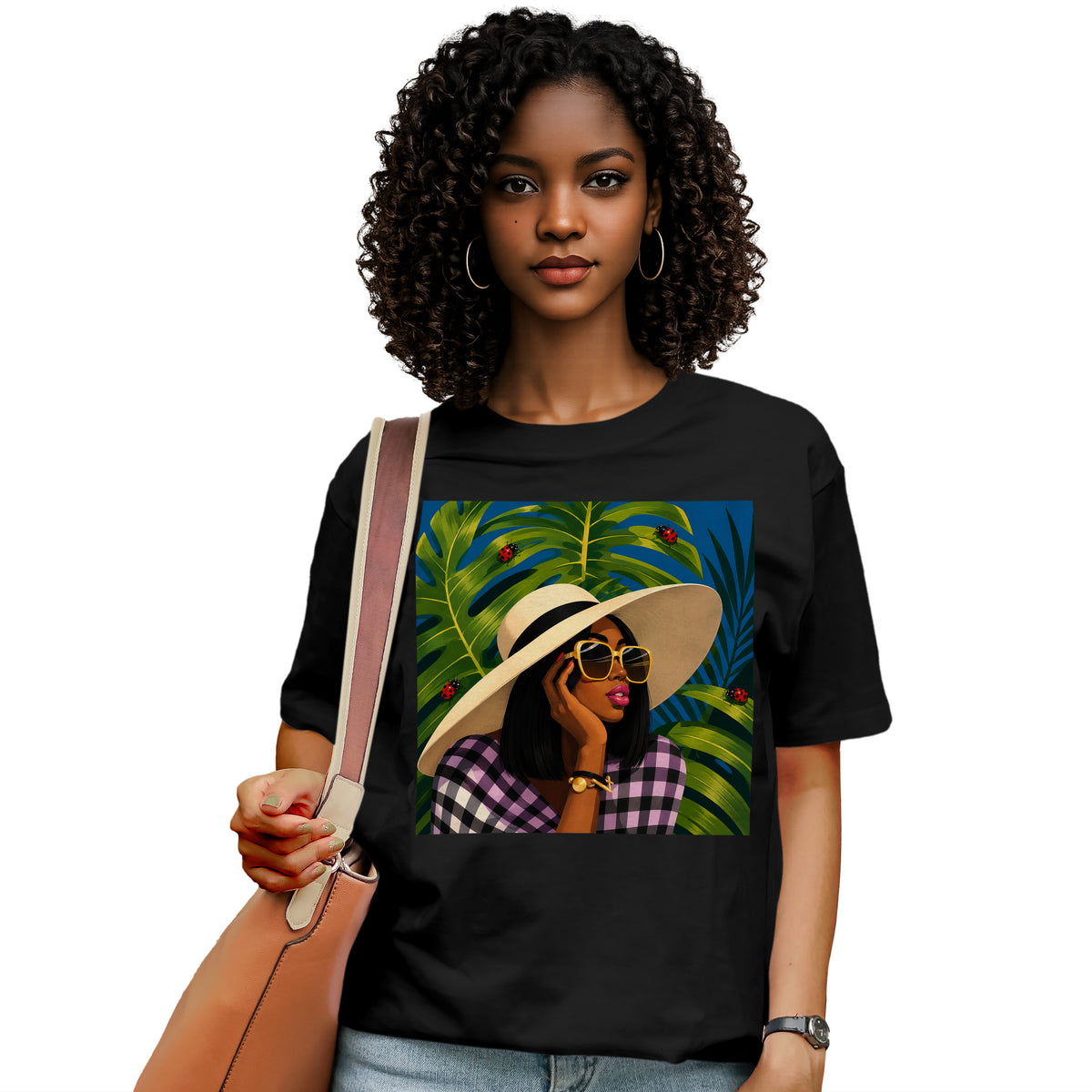 Tropical Ladybug Fashion Queen T-Shirt