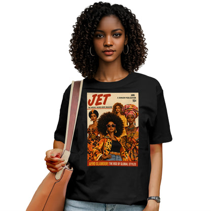 Afro Glamour Vintage Magazine T-Shirt