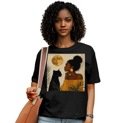 Moonlit Queen & Panther Spirit T-Shirt