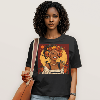 Golden Sun Melanin Queen T-Shirt
