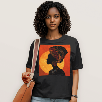 Sunset Silhouette African Queen T-Shirt