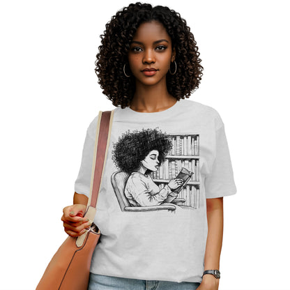 She Reads Like the World Is Quiet T-Shirt