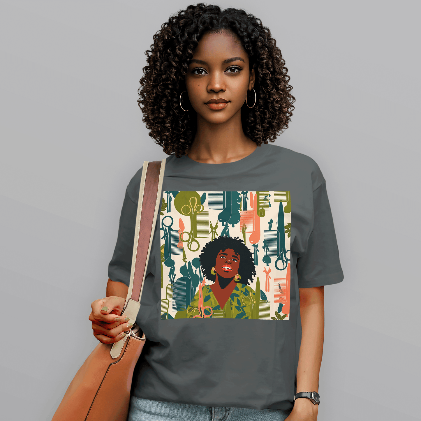Natural Hair Queen Salon Culture Retro T-Shirt