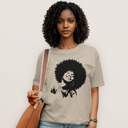 Smiling Afro Queen T-Shirt