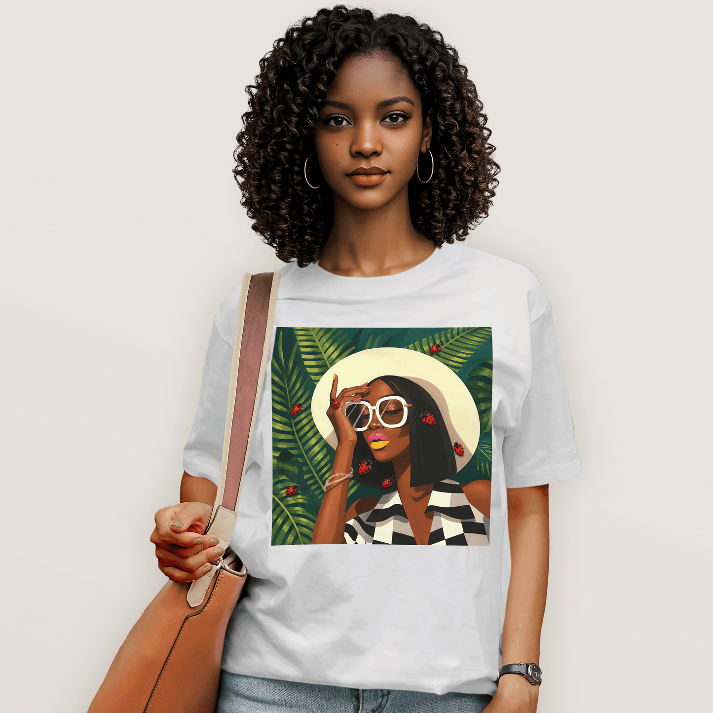 Ladybug Chic Afro Queen T-Shirt