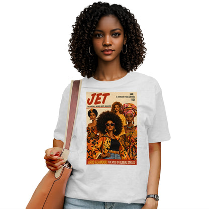 Afro Glamour Vintage Magazine T-Shirt