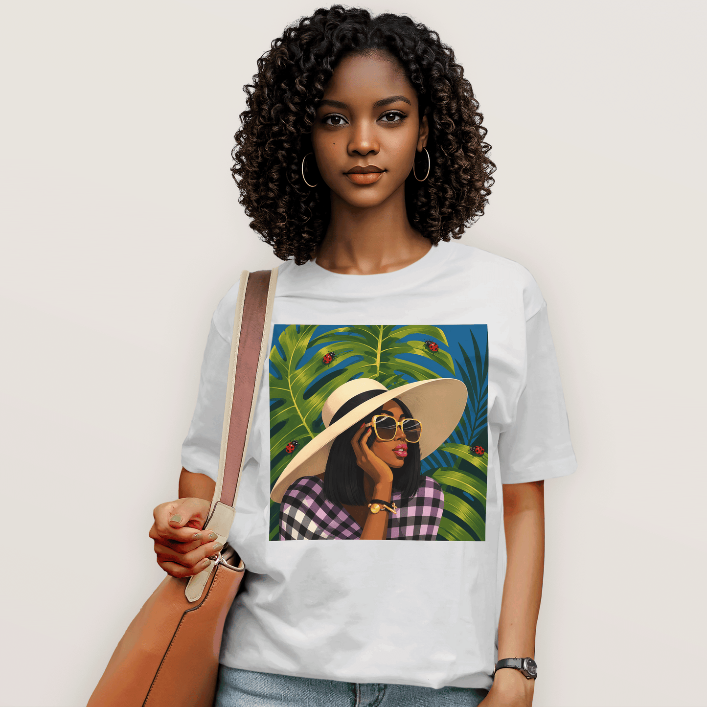 Tropical Ladybug Fashion Queen T-Shirt