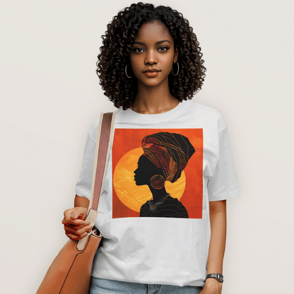 Sunset Silhouette African Queen T-Shirt