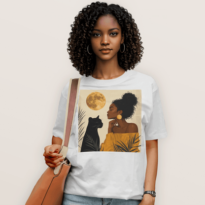 Moonlit Queen & Panther Spirit T-Shirt