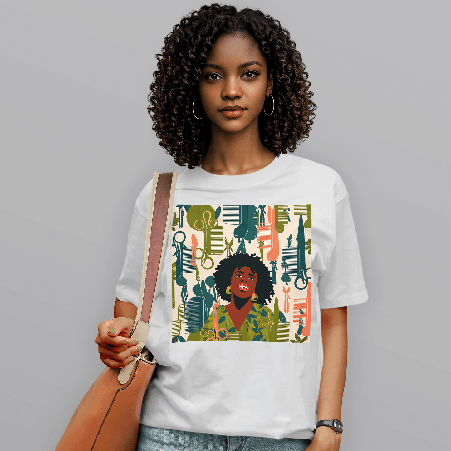 Natural Hair Queen Salon Culture Retro T-Shirt
