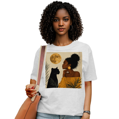 Moonlit Queen & Panther Spirit T-Shirt