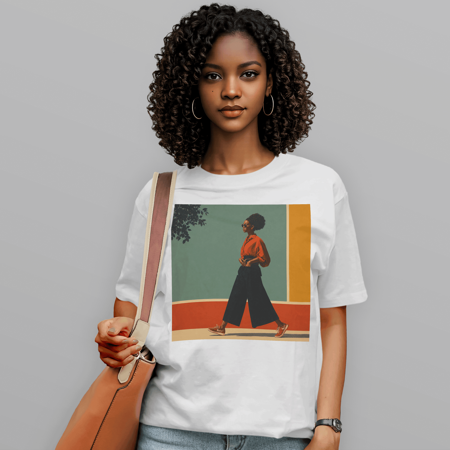 She Walks in Color Retro Soul T-Shirt