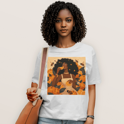 Sweet Citrus Afro Goddess T-Shirt