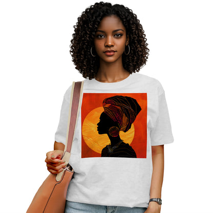 Sunset Silhouette African Queen T-Shirt