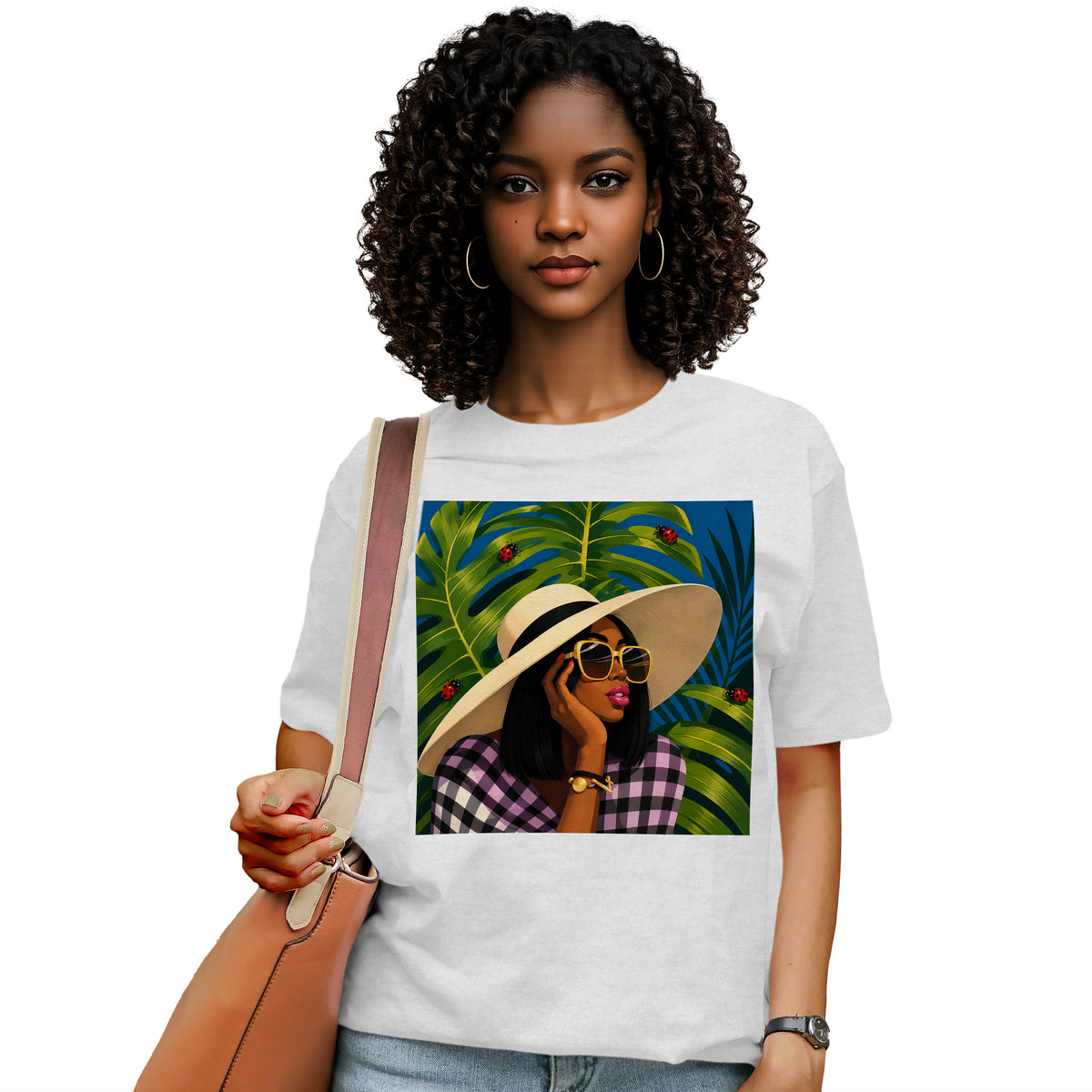 Tropical Ladybug Fashion Queen T-Shirt