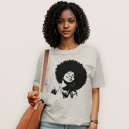 Smiling Afro Queen T-Shirt