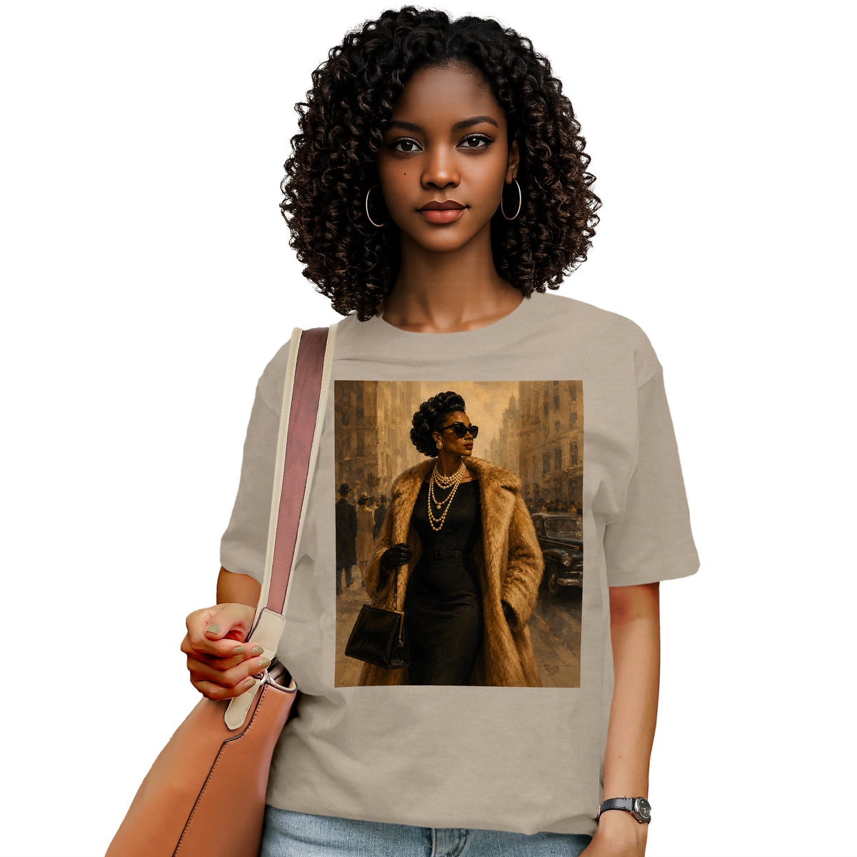 Vintage Harlem Elegance Graphic T-Shirt