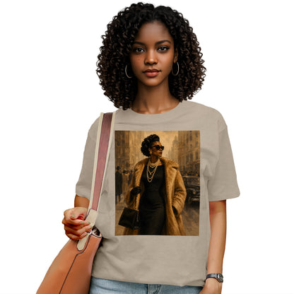 Vintage Harlem Elegance Graphic T-Shirt