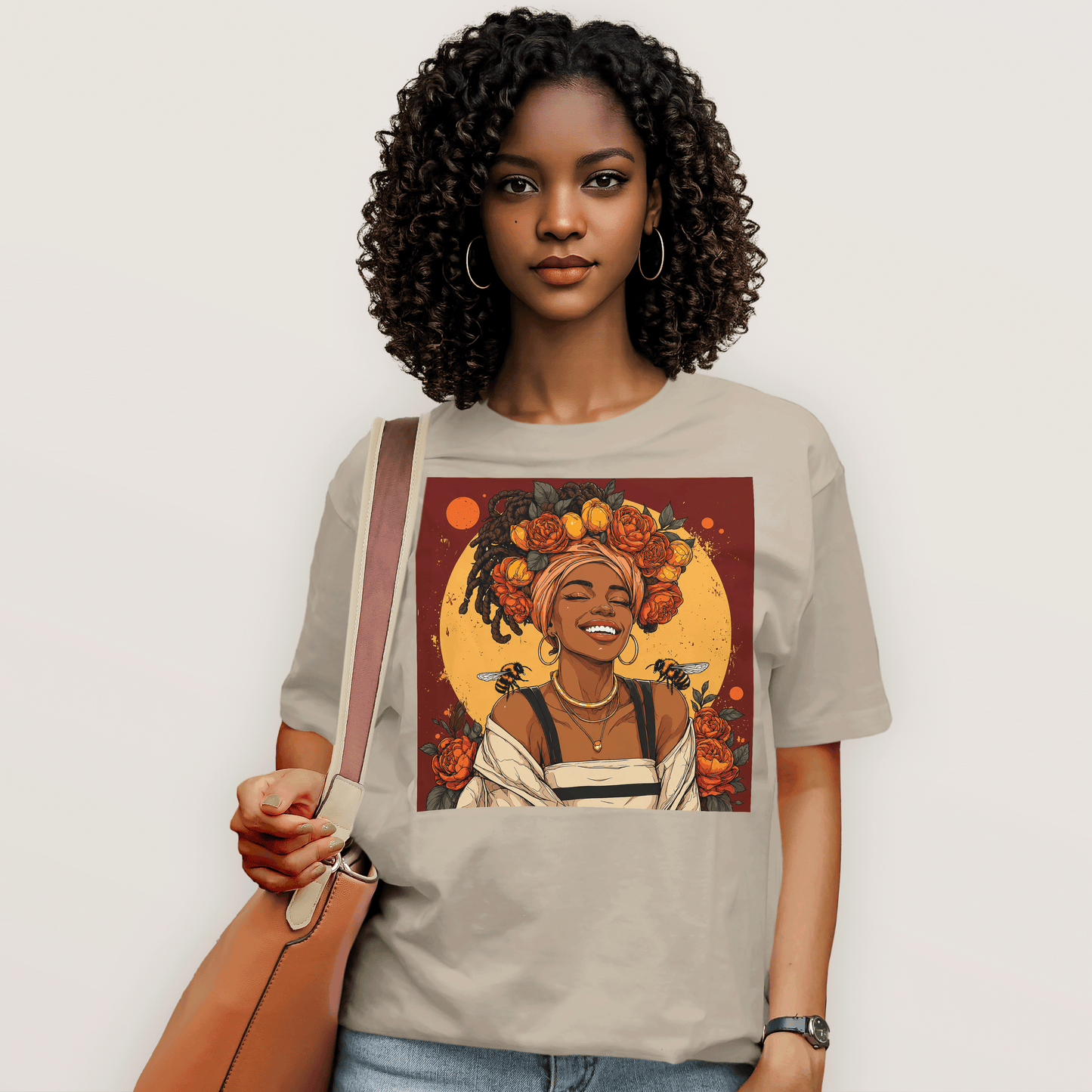 Golden Sun Melanin Queen T-Shirt