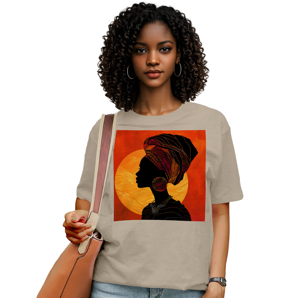 Sunset Silhouette African Queen T-Shirt