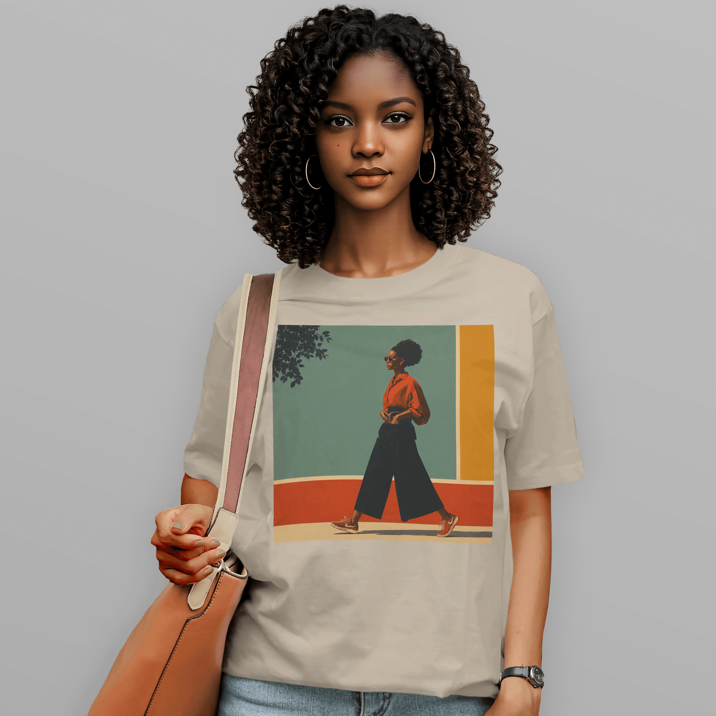 She Walks in Color Retro Soul T-Shirt