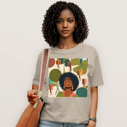 Vintage Hairstylist Afro Hair T-Shirt