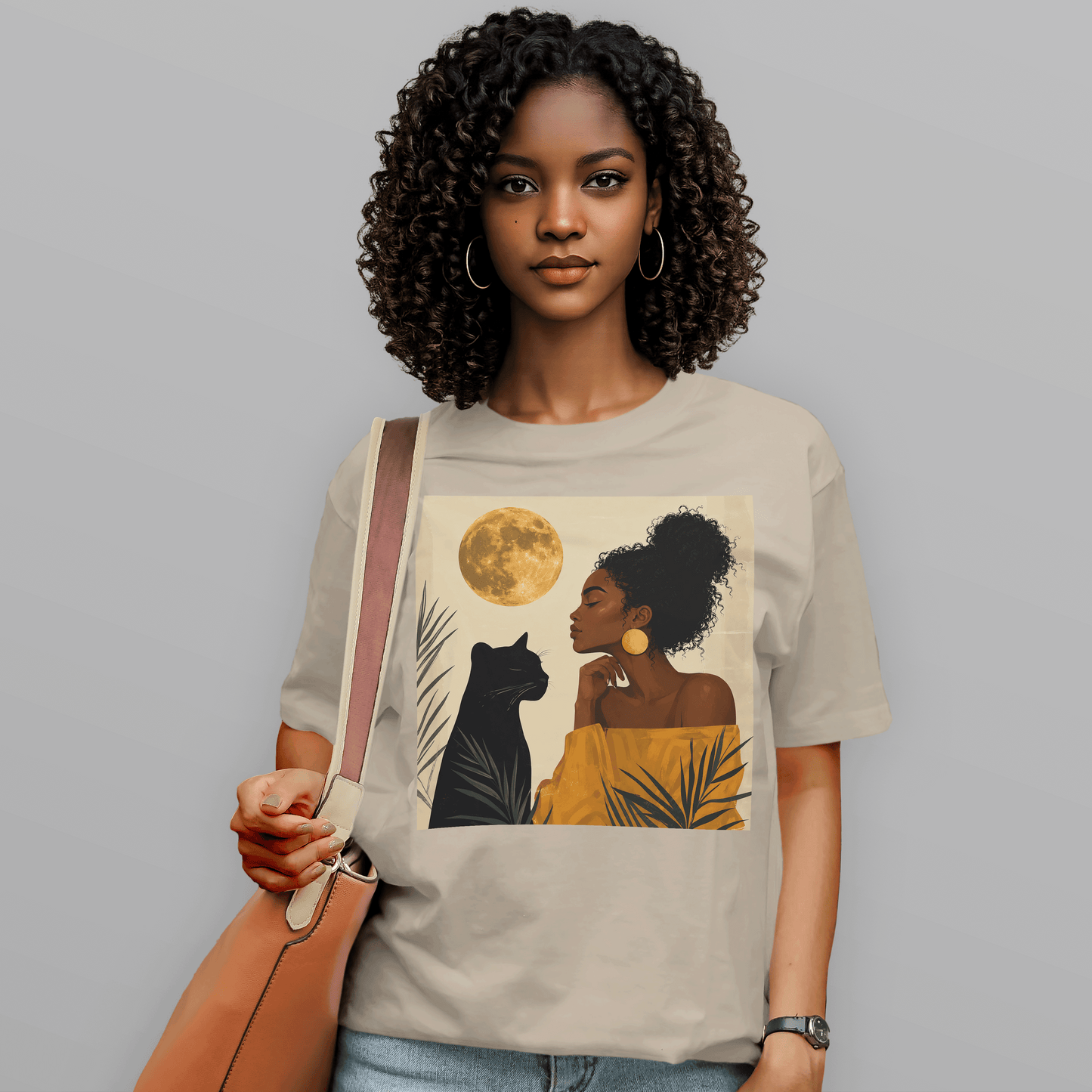 Moonlit Queen & Her Panther Spirit T-Shirt