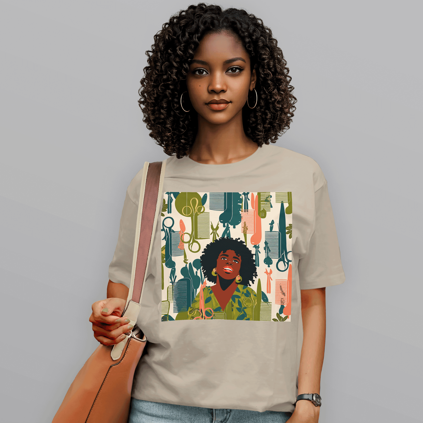 Natural Hair Queen Salon Culture Retro T-Shirt