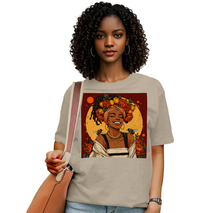 Golden Sun Melanin Queen T-Shirt