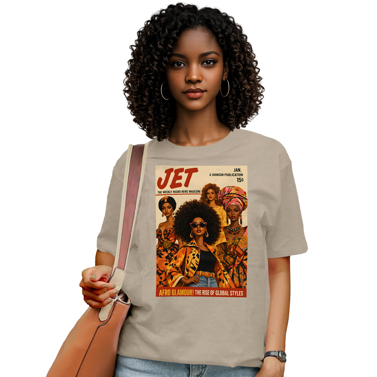 Afro Glamour Vintage Magazine T-Shirt
