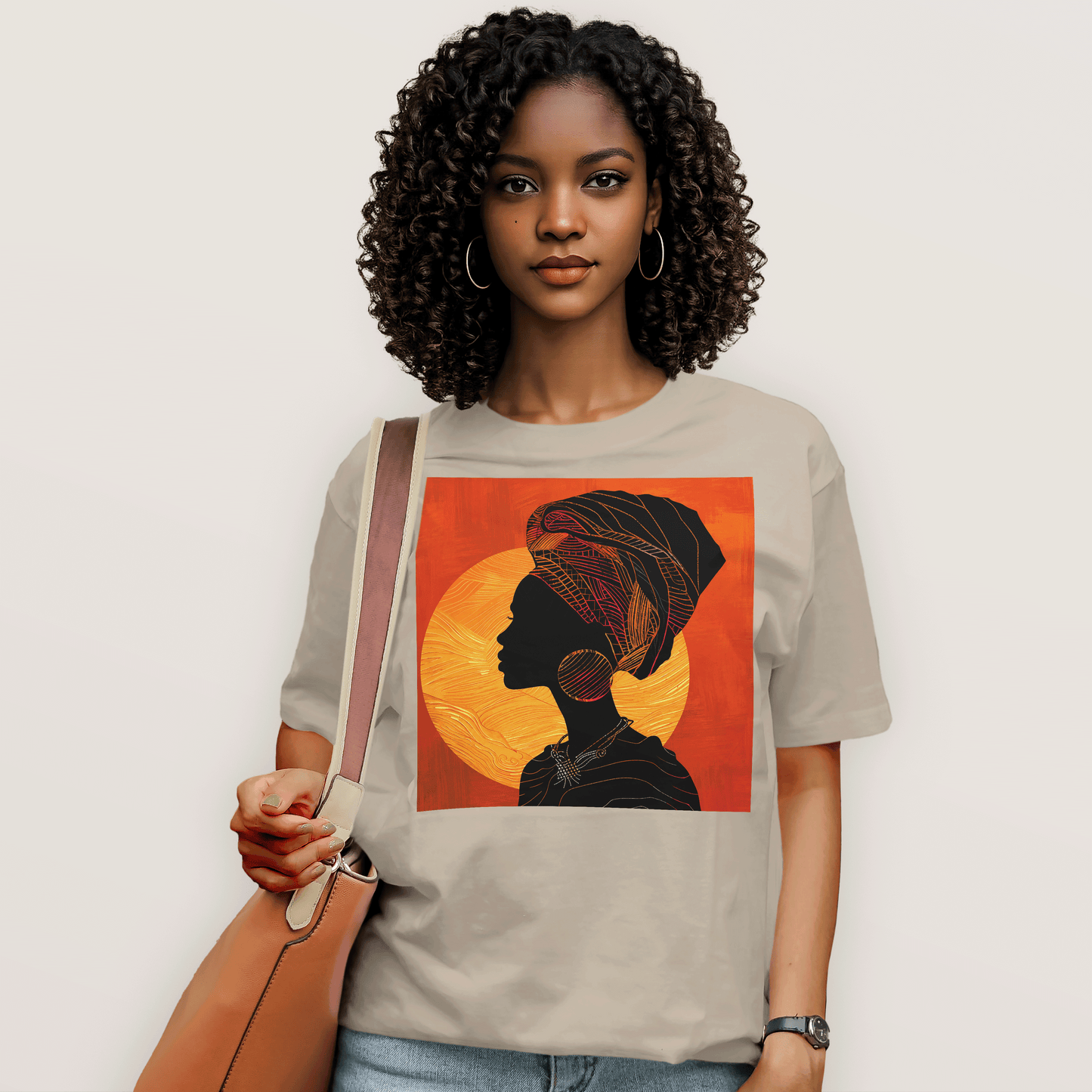 Sunset Silhouette African Queen T-Shirt