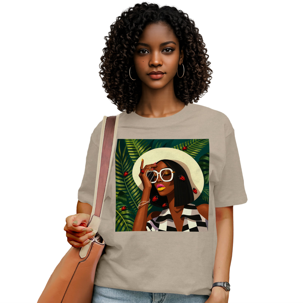 Ladybug Chic Afro Queen T-Shirt