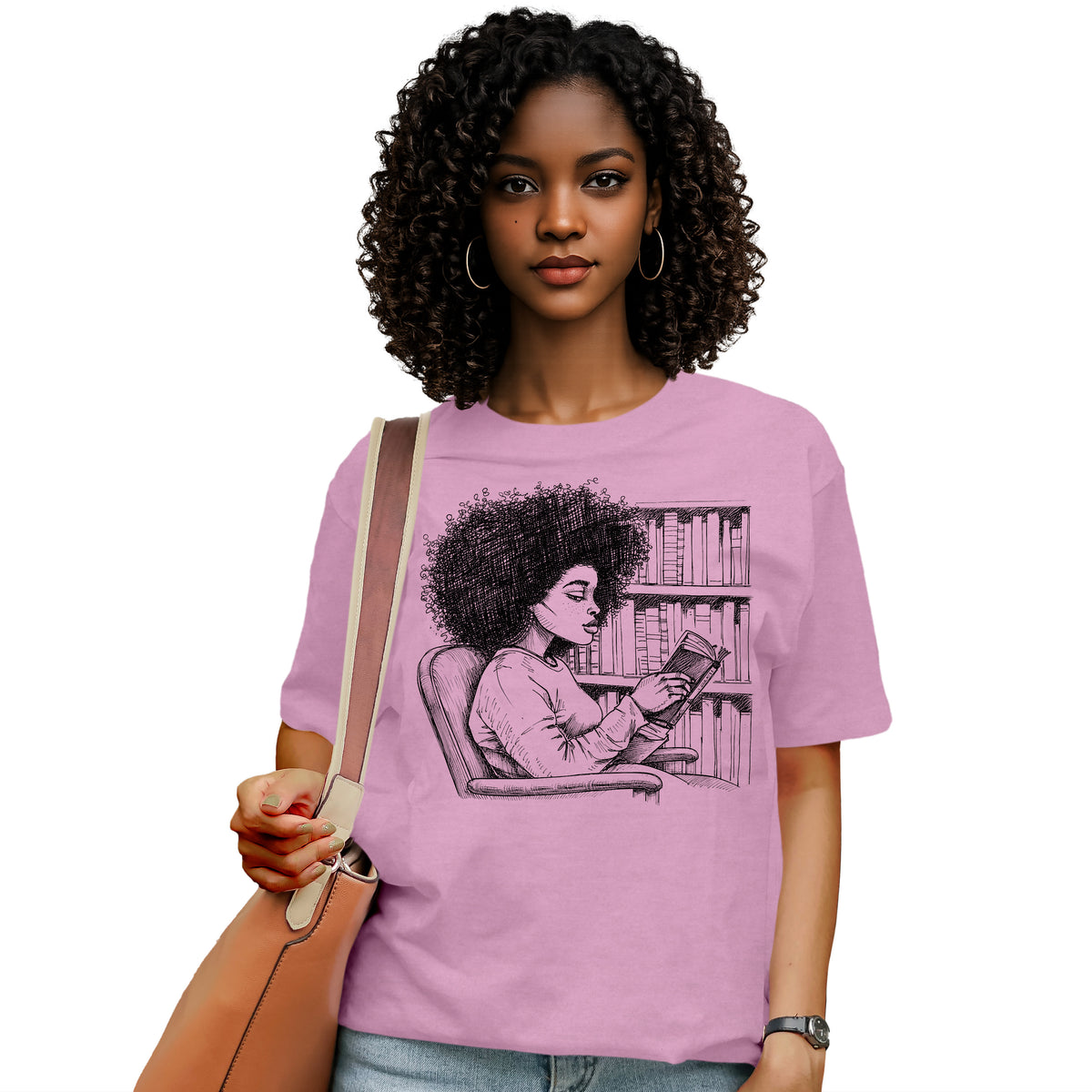 She Reads Like the World Is Quiet T-Shirt