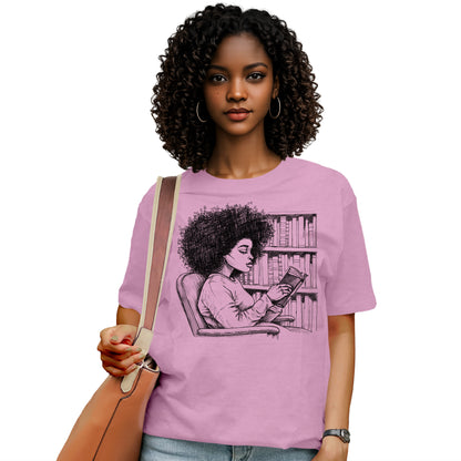 She Reads Like the World Is Quiet T-Shirt
