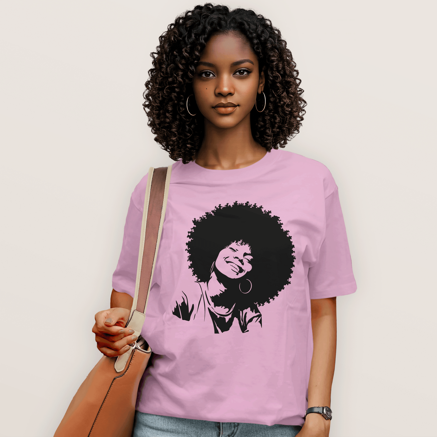 Smiling Afro Queen T-Shirt