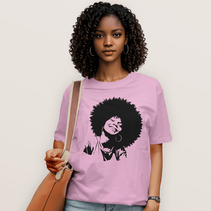 Smiling Afro Queen T-Shirt