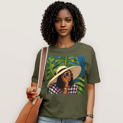 Tropical Ladybug Fashion Queen T-Shirt