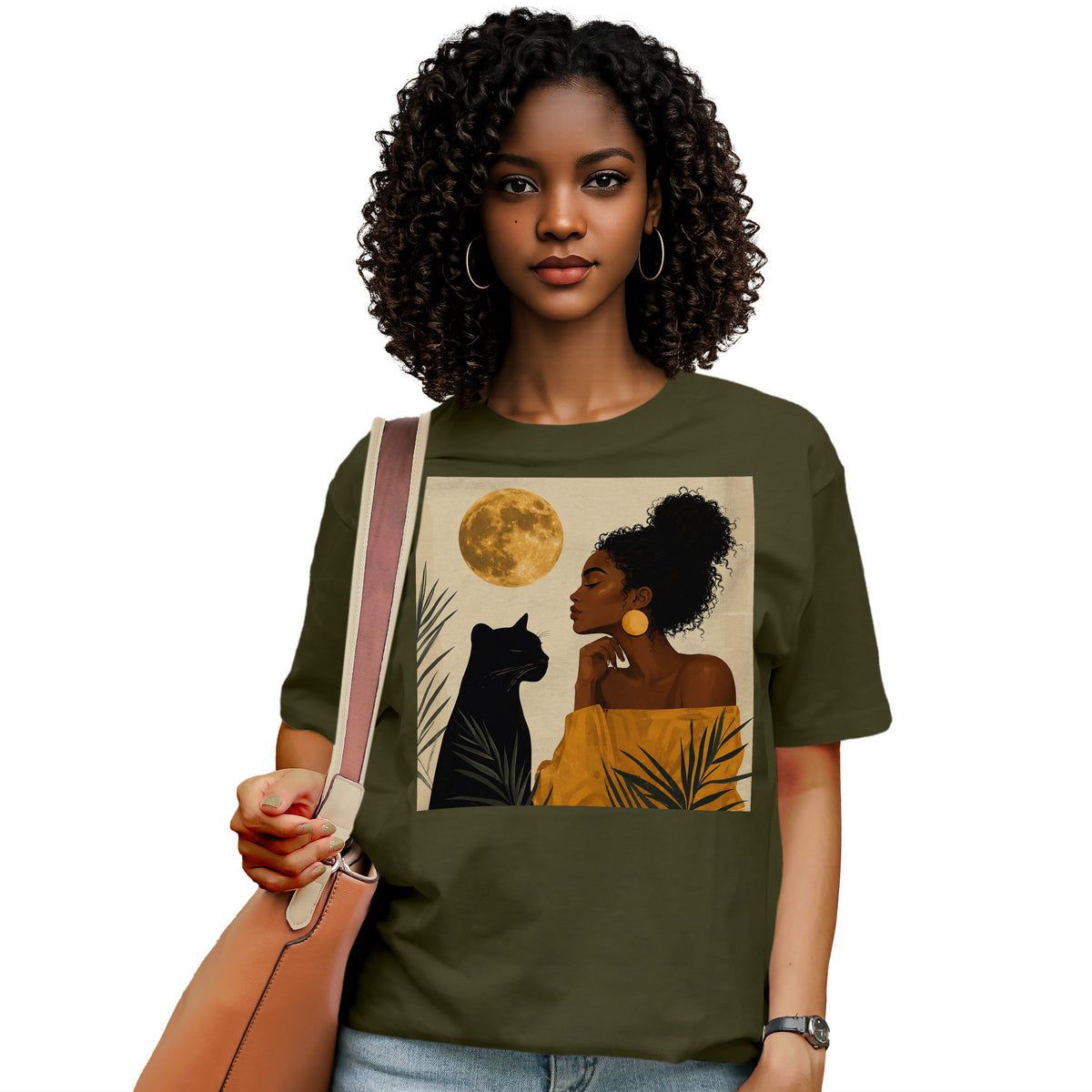 Moonlit Queen & Panther Spirit T-Shirt
