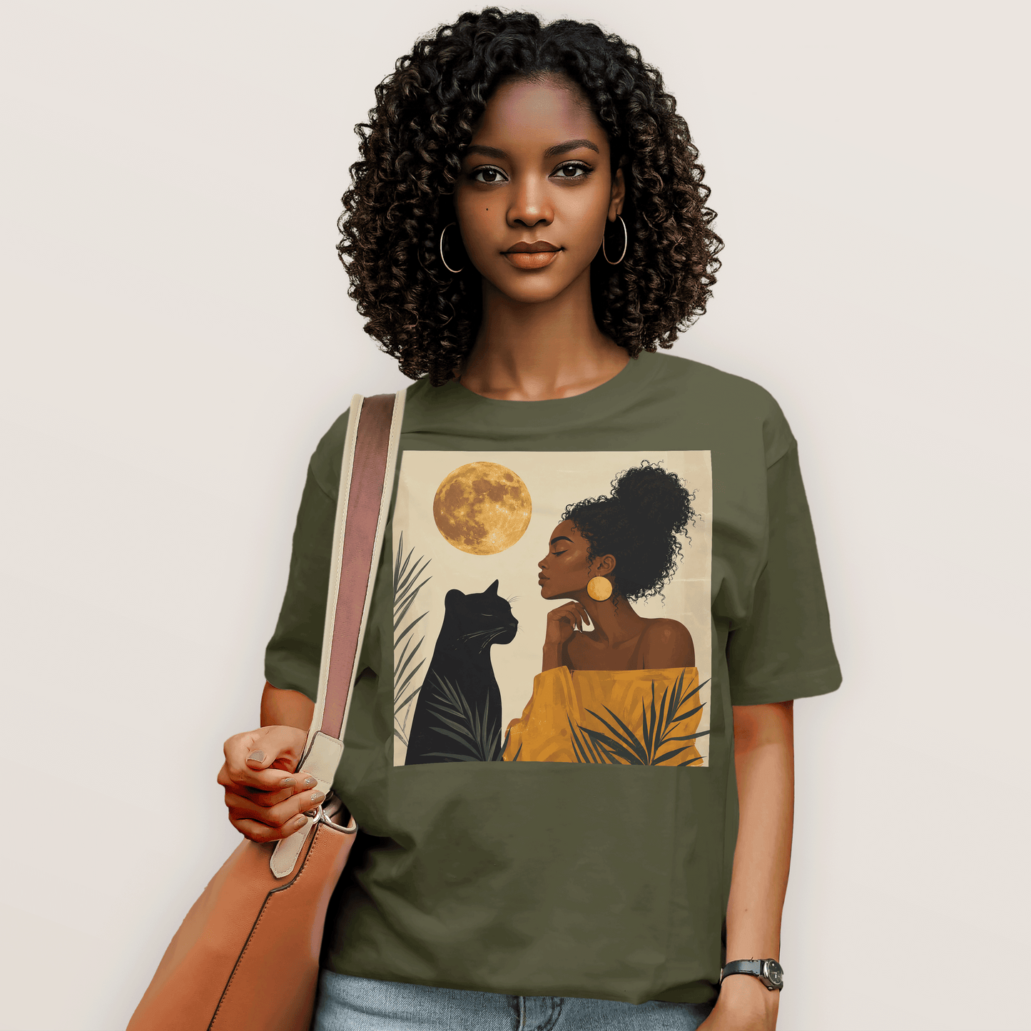 Moonlit Queen & Panther Spirit T-Shirt