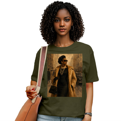 Vintage Harlem Elegance Graphic T-Shirt