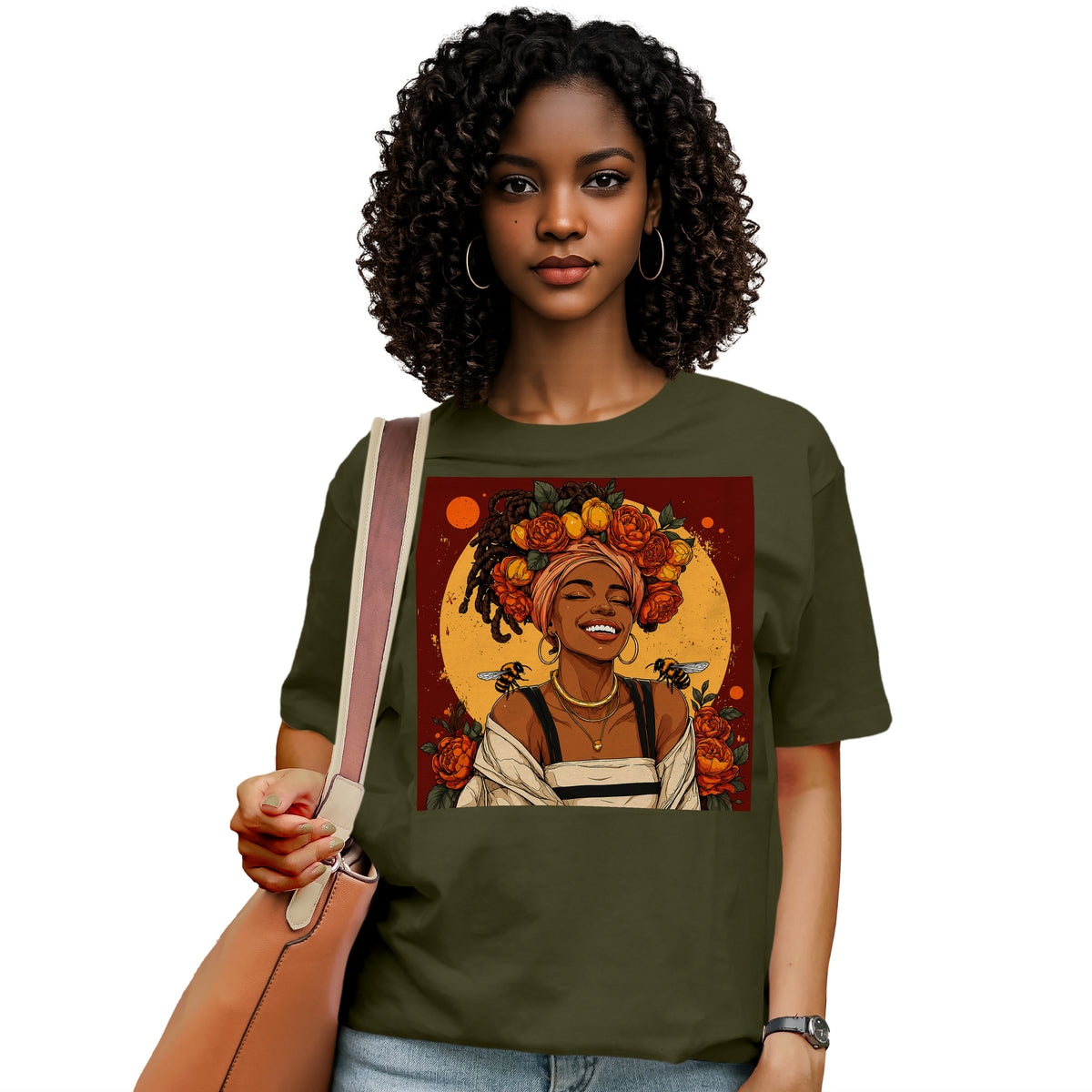 Golden Sun Melanin Queen T-Shirt